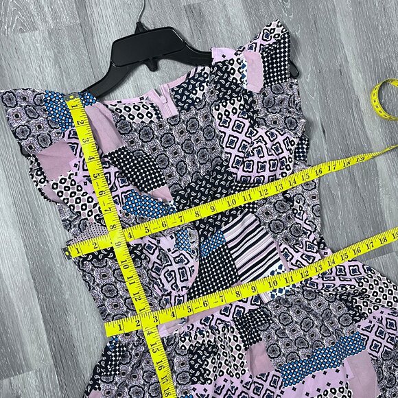 NWOT Mix Pattern Block Print Summer Dress Sz S - Picture 12 of 13